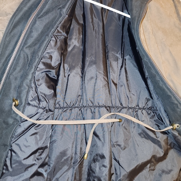 Fleet Street Limited Womens Coat Brown Polyester Long Sleeve Snap Button Sz L. - Picture 14 of 15